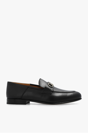 GUCCI ブラックローファー 34 C GUCCI - GUCCI グッチ レザー ローファー 表記サイズ34 1/2 (約